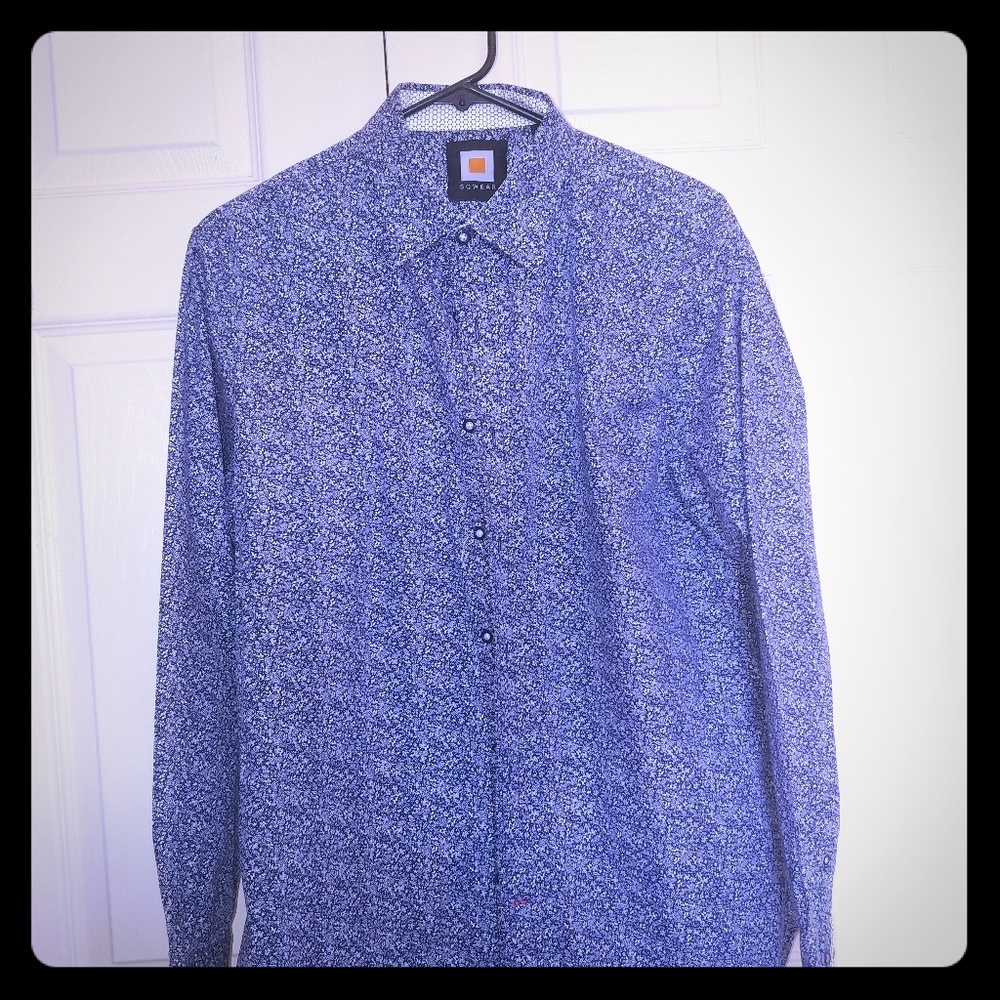 Paisley button down dress shirt